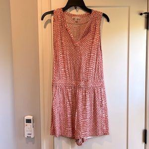 Lila Rose: Orange Patterned Romper